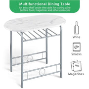 Modern Dining Set 1X Table + 2 Chairs by Yaheetech