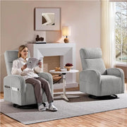 360-Degree Swiveling Nursing Glider Chair Rocking Chair by Yaheetech