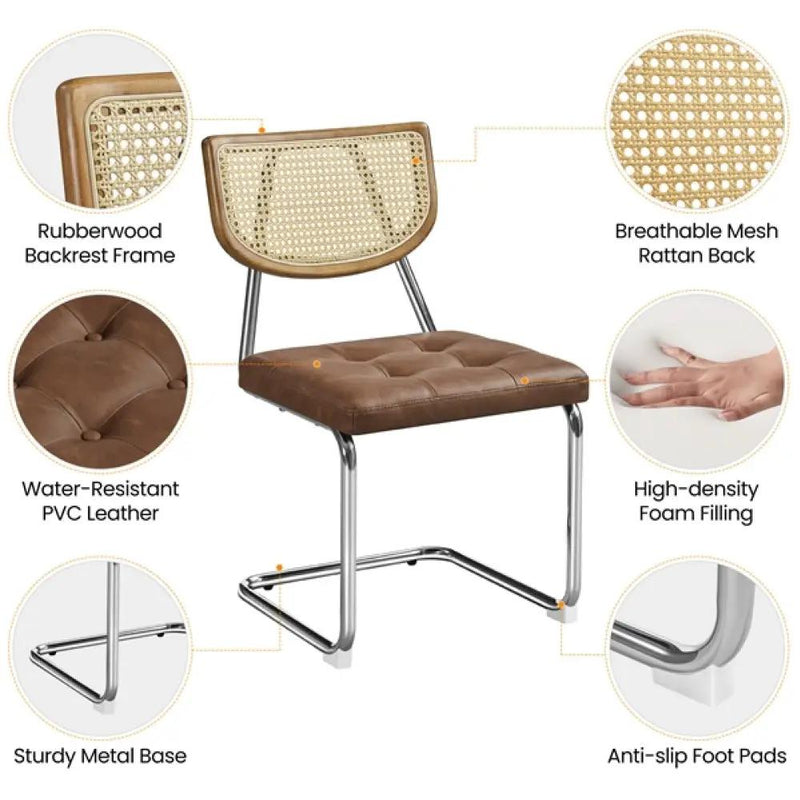 4PCS Mid-Century Modern Dining Chairs by Yaheetech
