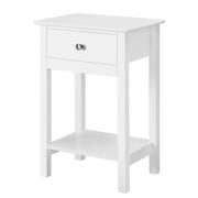 2pcs Improved Quality Wood Bedside End Table Storage Cabinet Night Stand by Yaheetech