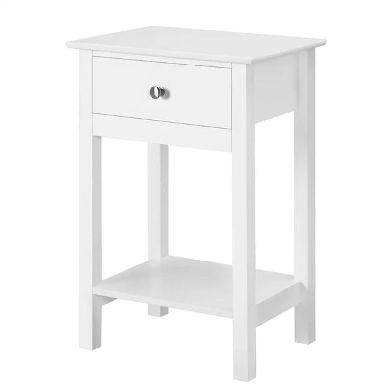 2pcs Improved Quality Wood Bedside End Table Storage Cabinet Night Stand by Yaheetech