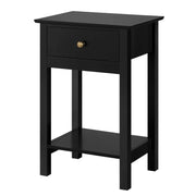 2x Wood Side Table End Table Storage Cabinet Night Stand by Yaheetech