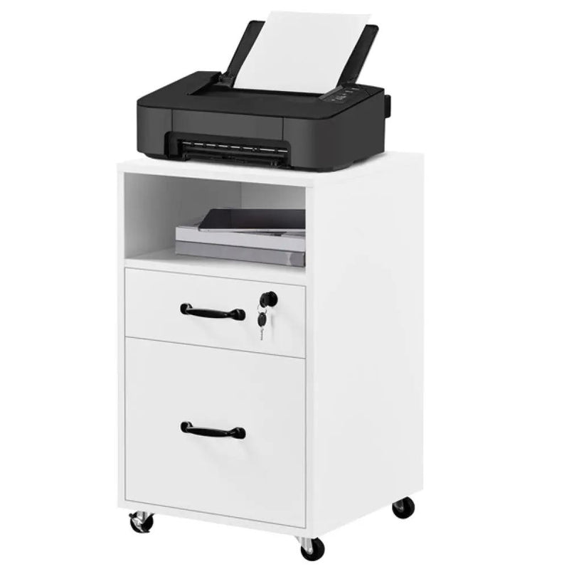 Brand New 2 Drawer Side Table End Table File Cabinet by Yaheetech