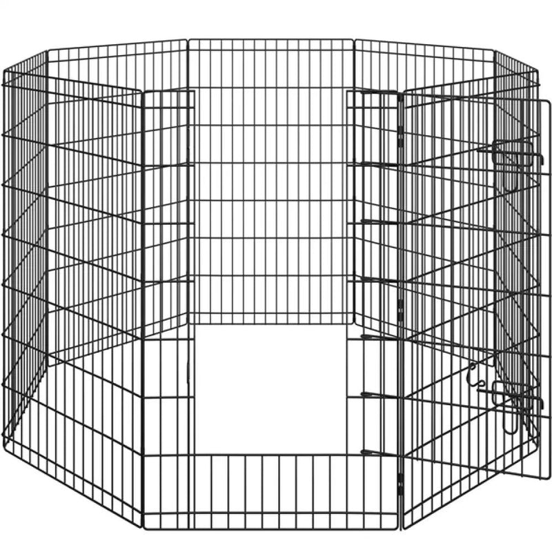 8 Panel Foldable Metal Dog Exercise Pen by Yaheetech