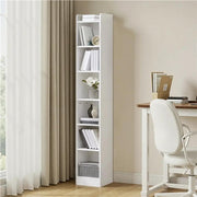 7-layer Narrow Open Shelf Bookshelf by Yaheetech