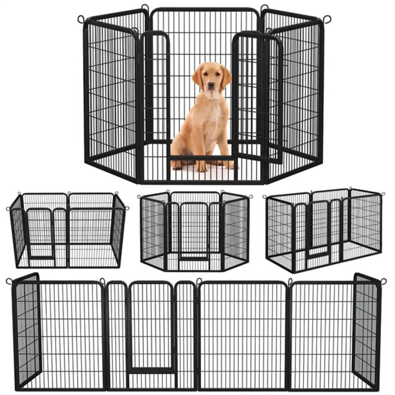 Foldable Metal Pet Playpen by Yaheetech