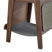Side Table with Cat House & Scratching Board by Yaheetech