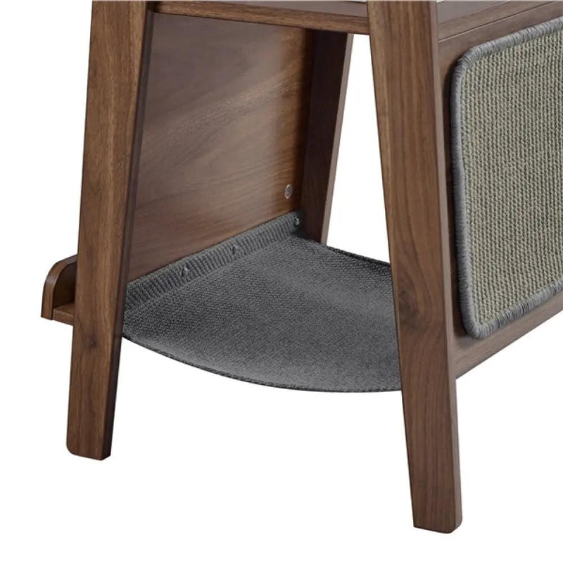 Side Table with Cat House & Scratching Board by Yaheetech