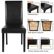 6pcs Faux Leather Dining Chair by Yaheetech