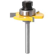 Tongue and Groove Router Bit Set 1/4'' Shank T-type Woodwork Milling Cutter 3pcs by salelink.co.nz