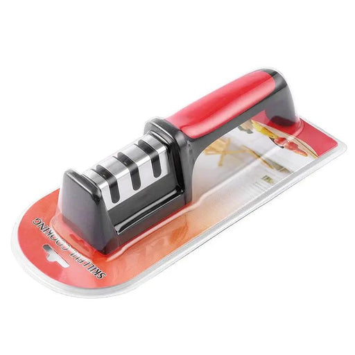 Multi-functional Creative Three-segment Four-part Form Fast Fabulous Sharpening Product Black And Red Three Sections by China Dropship