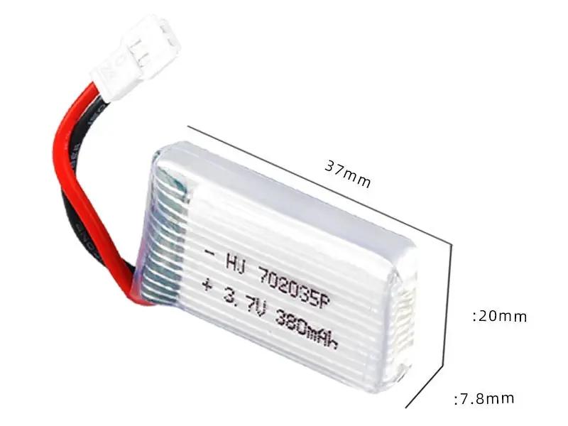 3.7V 380mAh Li-Po Rechargeable Battery for Drone by dealonline.co.nz