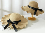 Dark Brown - Women Lady Sun Straw Hat Wide Brim Floppy Derby Summer Beach Cap by dealonline.co.nz