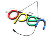 OPEN Neon Sign LED Tube Handmade Visual Artwork Bar Pub Club Wall Decor Light by dealonline.co.nz