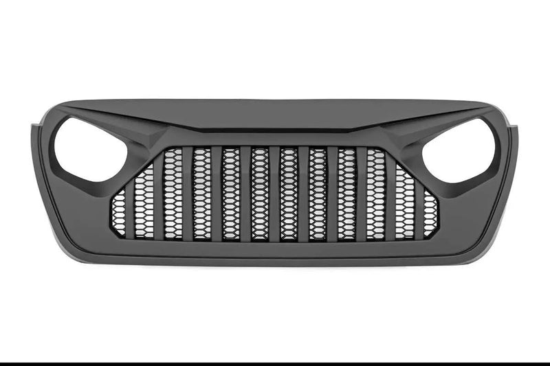 Replacement Grille Angry Eyes Jeep Gladiator JT/Wrangler JL 4WD (18-25)Black by Magwarehouse.com