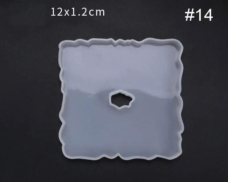 Irregular Coaster Moulds - 04 with hole by Resin Art NZ
