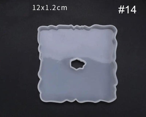 Irregular Coaster Moulds - 04 with hole by Resin Art NZ
