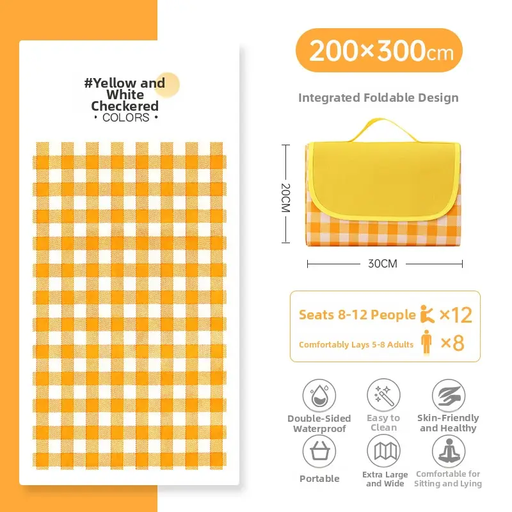 Ecotrek Waterproof Oxford Picnic Mat — INS Style Camping Mat 200x300cm THTF50116 by ECOTREK