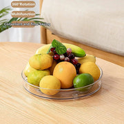 2 Tier Lazy Susan Turntable Organizer Spice Rack Makeup Organizer by salelink.co.nz