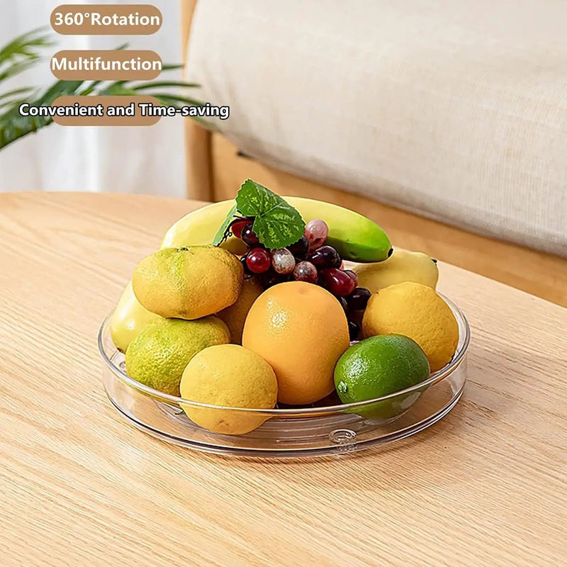 2 Tier Lazy Susan Turntable Organizer Spice Rack Makeup Organizer by salelink.co.nz