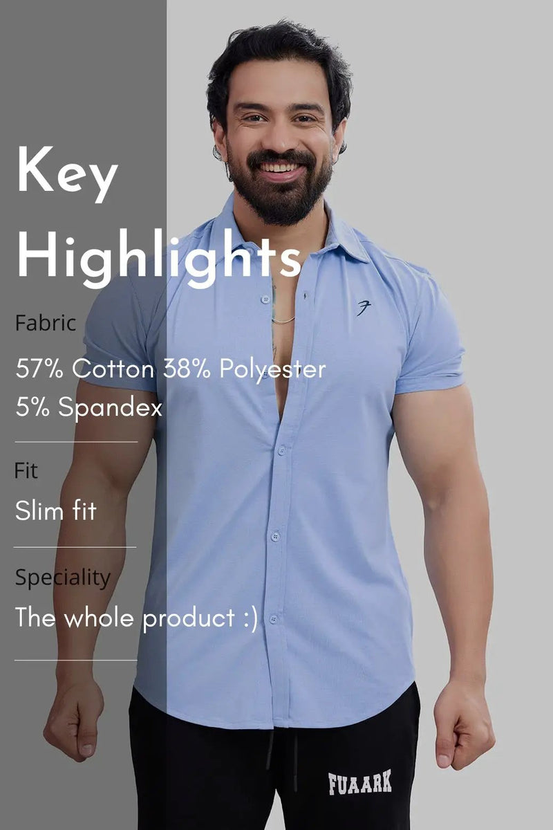 Aero Shirt Sky Blue by Fuaark Nz
