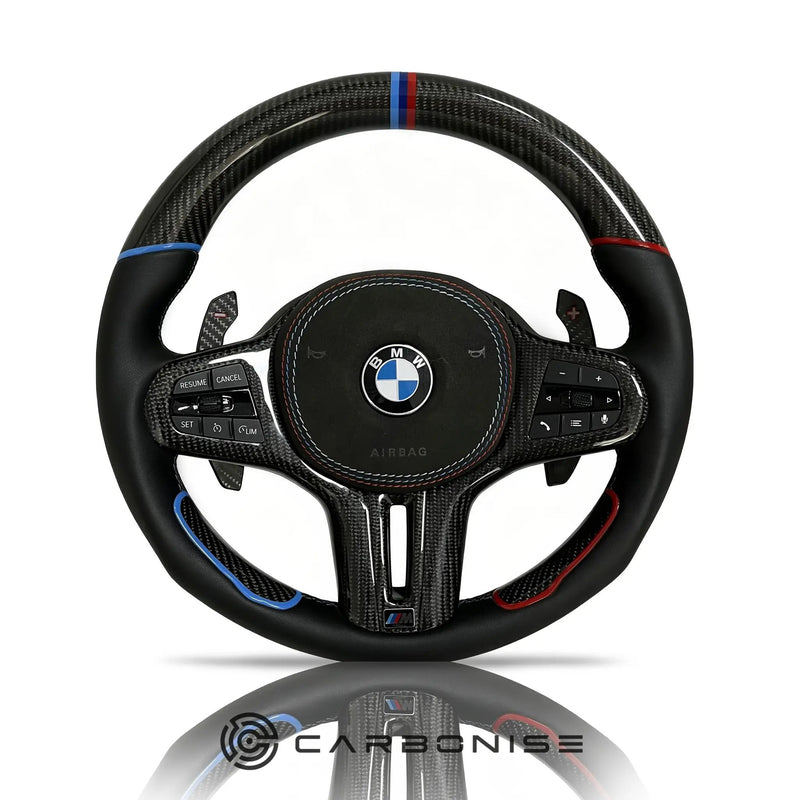 BMW Steering Wheel (Carbon Fiber+Smooth Leather) #14 by CARBONISE