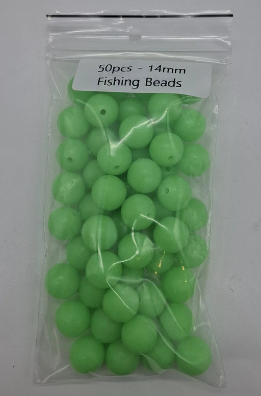Meanfish Round Lumo Fishing Beads 14mm – Bulk Pack of 50 by NZ Diver