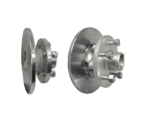 Hub Kit 4x41/2x7/16 Disc Braked 1500kg - durable stainless-steel design for trailer axles.