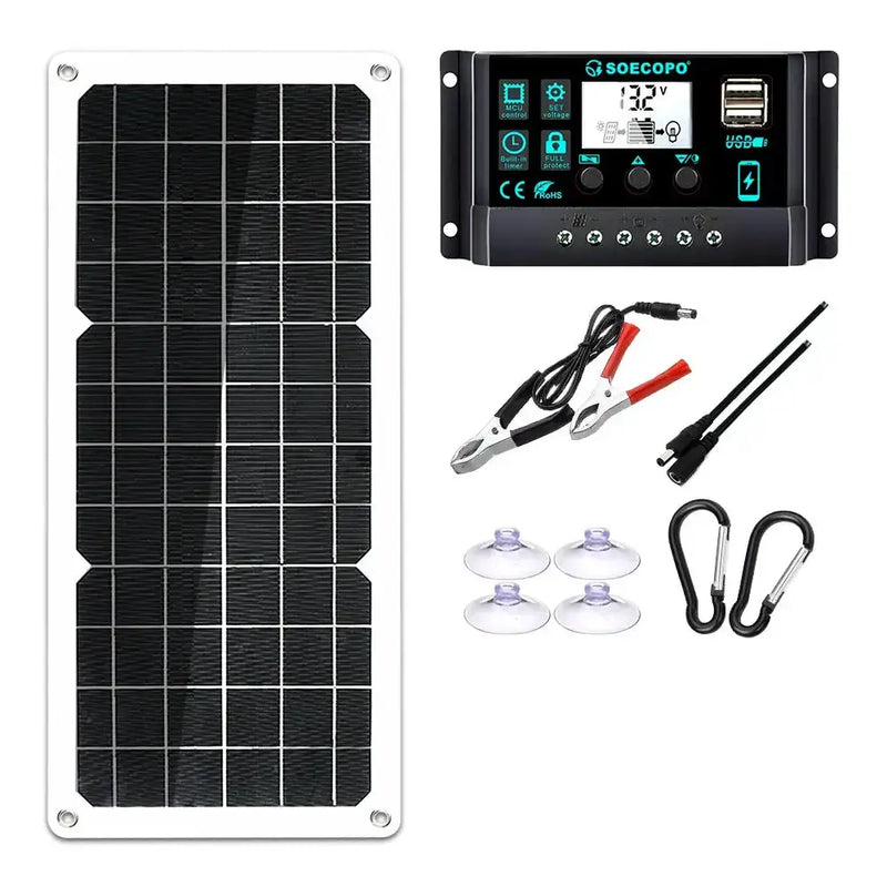 150W Solar Panel Kit with LCD Controller by Habicare