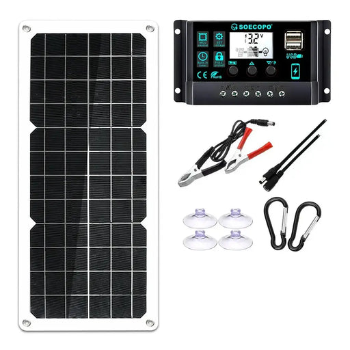 150W Solar Panel Kit with LCD Controller by Habicare
