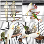 H68.5'' Play Top Parrot Cage Metal Rolling Bird Cage by Yaheetech