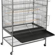 52″ H Large Parrot Cage Rolling Metal Bird Cage by Yaheetech