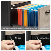 2 Sets Mobile Office File Cabinet by Yaheetech