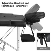 Adjustable Massage Bed Folding Salon Bed Massage Couch by Yaheetech
