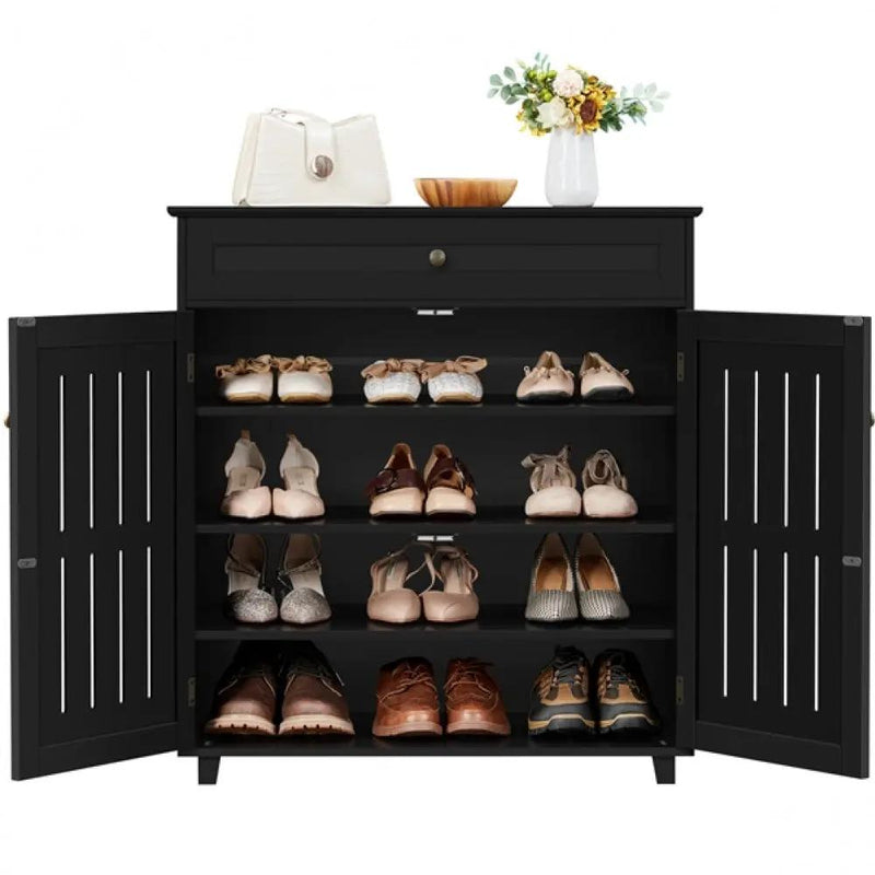 4 Tier Shoe Storage Cabinet Shoe Rack by Yaheetech
