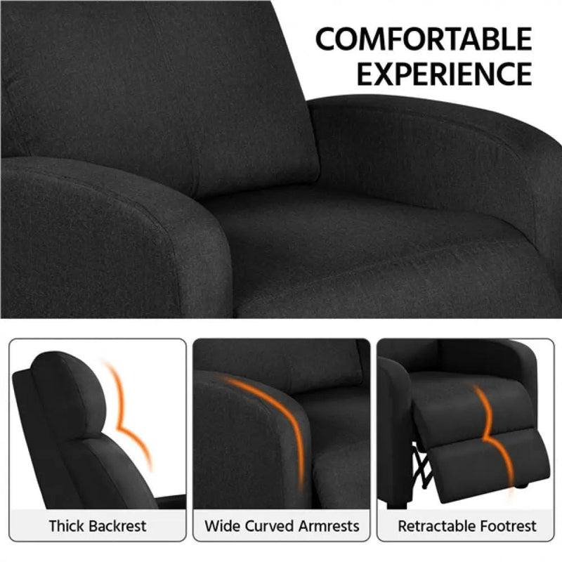 1 Pair Recliner Chairs by Yaheetech