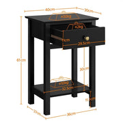 Bedside Table Nightstand Side Table End Table by Yaheetech