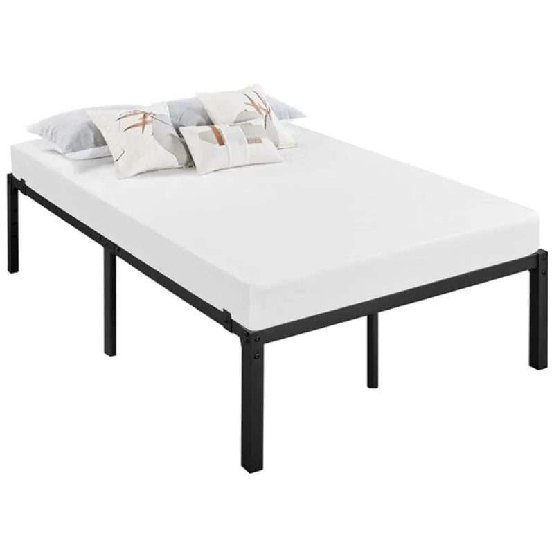 Double Metal Bed Frame with Heavy Duty Steel Slat Support by Yaheetech