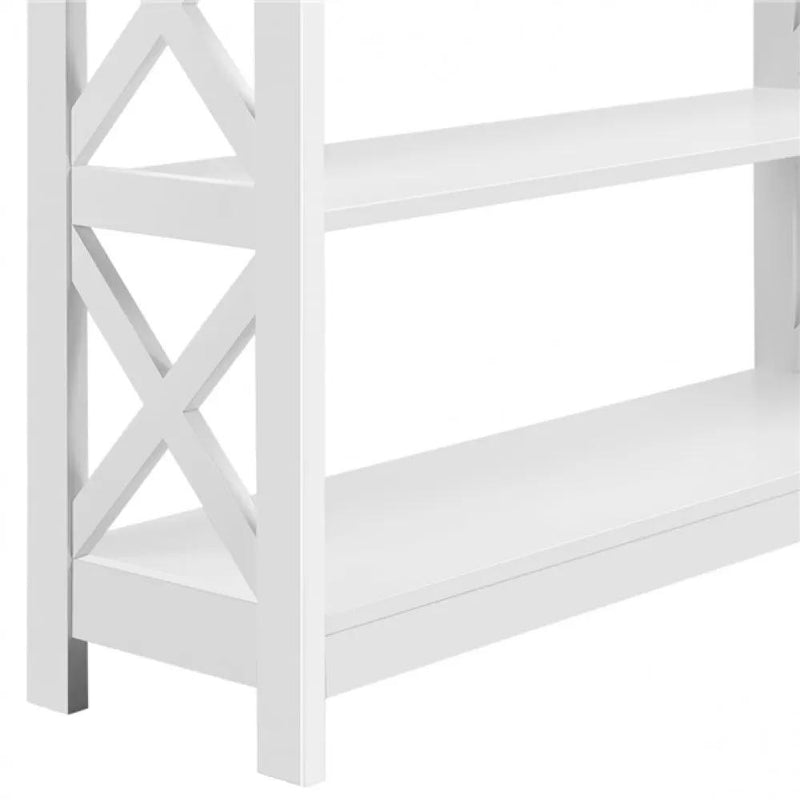 Wooden Console Table with 1 Drawer and 2 Open Shelves by Yaheetech