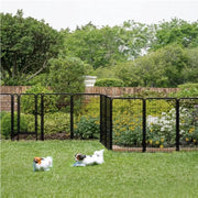 120cm Tall 8 Panels Dog Playpen Panels Foldable Metal Pet Fence by Yaheetech