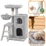 Cat Tree Cat Tower Scratching Pole by Yaheetech
