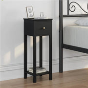 Slim Bedside Tables Set of 2 End Tables With Storage Drawers by Yaheetech
