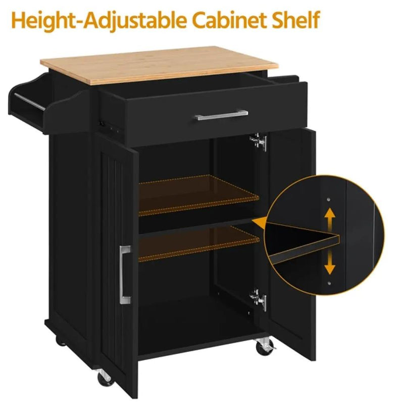 Kitchen Island with Wheels by Yaheetech
