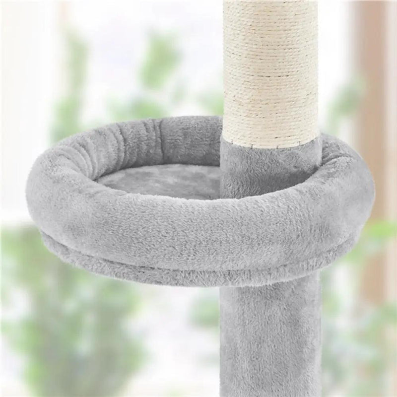 2.3-2.7M Floor-to-Ceiling Cat Tree Adjustable Tall Cat Tower by Yaheetech