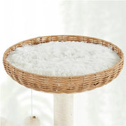 54″ Tall Rattan Cat Tree Cat Tower by Yaheetech