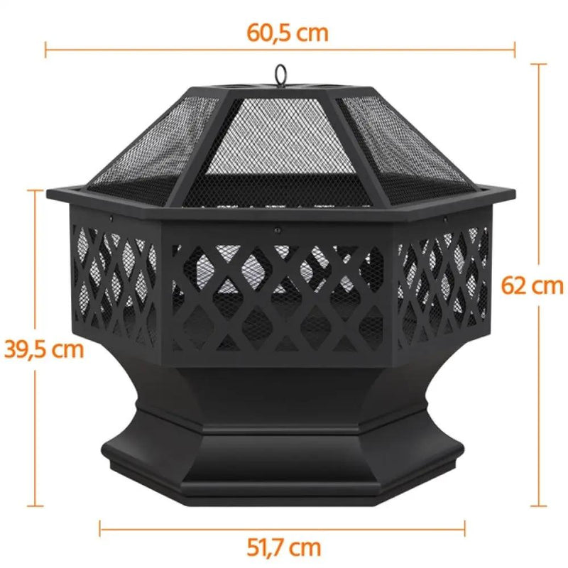 24in Heavy Duty Fire Pit by Yaheetech
