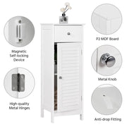 Bathroom Kitchen Floor Storage Cabinet by Yaheetech