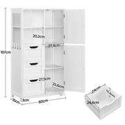 Freestanding Floor Cabinet Bathroom Storage by Yaheetech