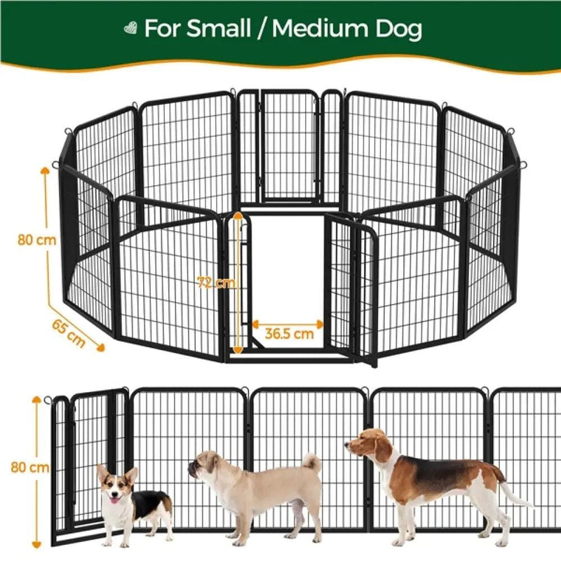 12 Panels Dog Playpen Pet Pen by Yaheetech