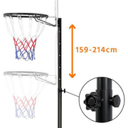 1.9-2.5M Height-Adjustable Basketball Hoop System by Yaheetech